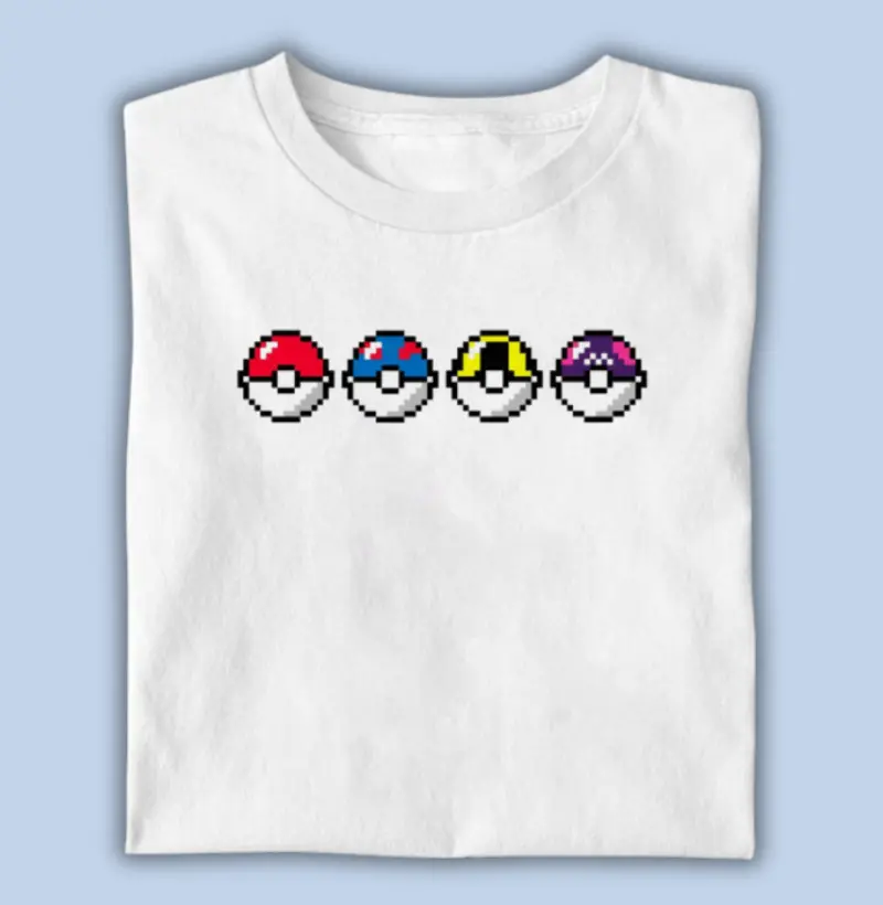 pokébolas 8bits retrô