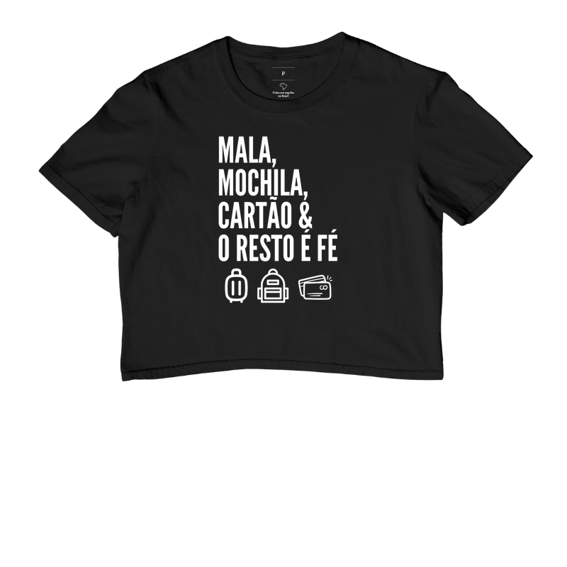 Mala, mochila, cartão e... o resto é fé