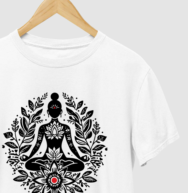 Yoga Asana – Meditativo (estampa preta central)
