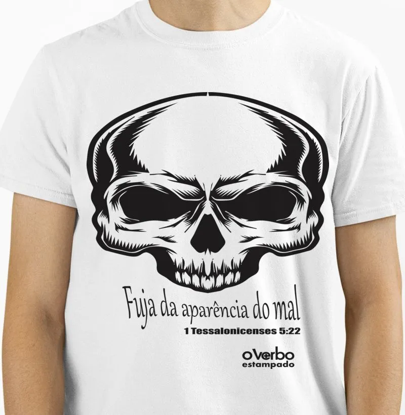 CAMISETA FUJA DA APARÊNCIA DO MAL