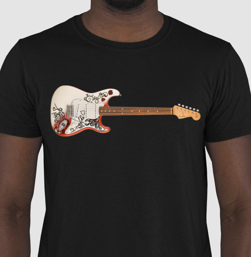 GUITAR FLOWER 100% ALGODÃO NACIONAL
