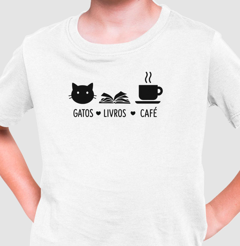 Gatos + Livros + Café
