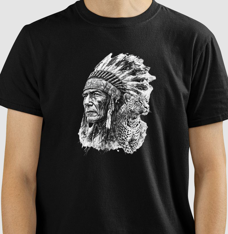 Camiseta Originário e Onça pintada
