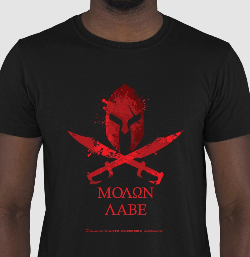 Camisa Molon Labe Preta Masculina