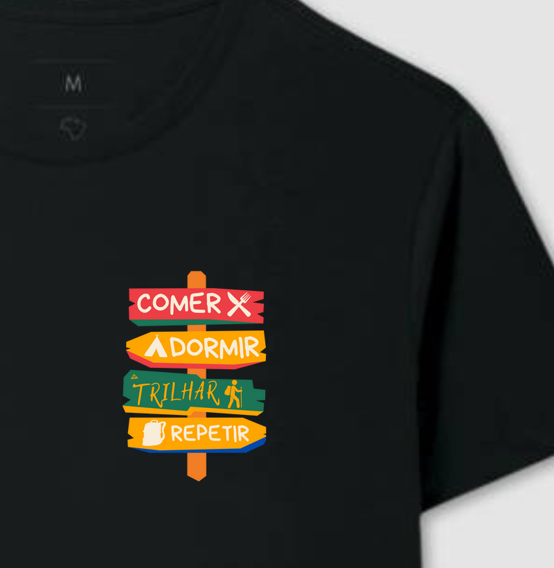 Comer. Dormir. Trilhar. Repetir - Minimalista