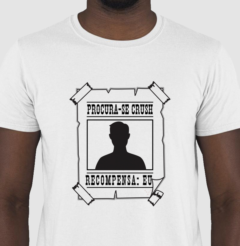 camiseta coleção carnaval - procura-se crush (homem)