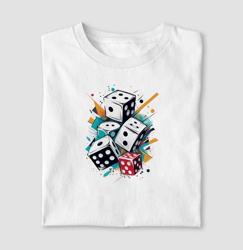 Camiseta Role os Dados