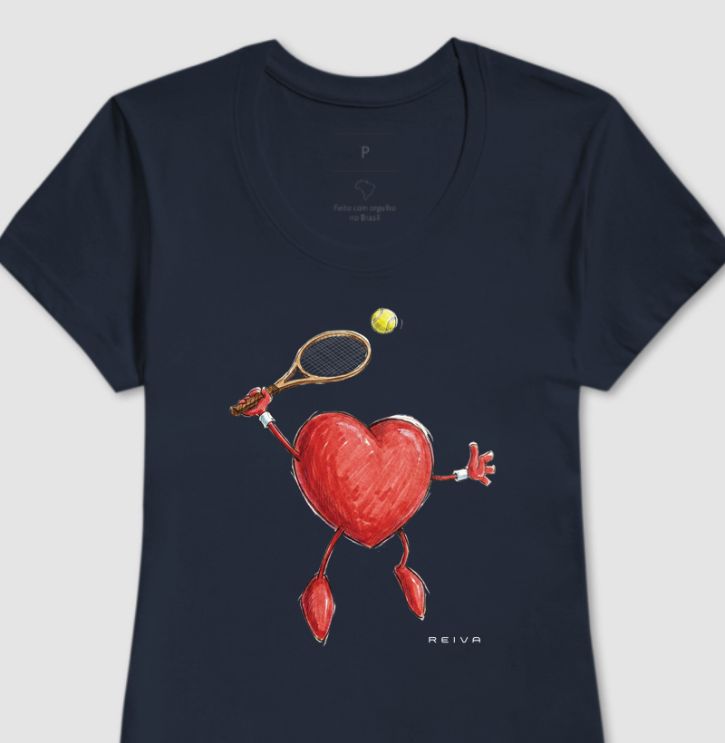 Camiseta de Tênis: Heart Athlete Passion
