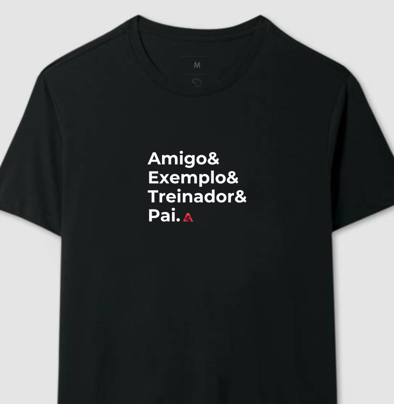 Camiseta - Amigo, Exemplo, Treinador, Pai