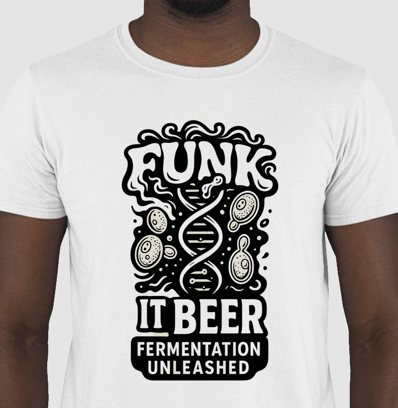 Camiseta Funk It Beer Fermentation Unleashed DNA Cerveja Artesanal