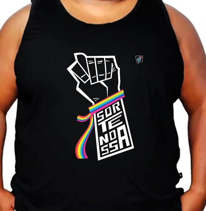 Camiseta Sorte Nossa Preta
