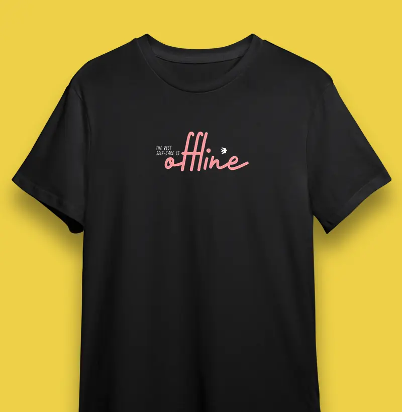 Camiseta The best selfcare is offline