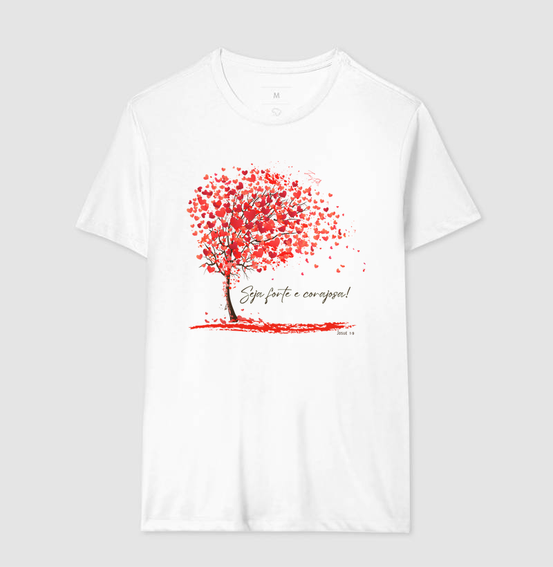 "Seja forte e corajosa" Árvore e Flores