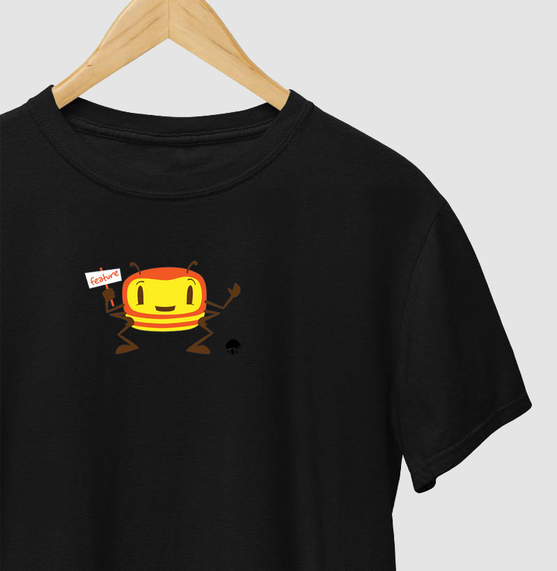 Camiseta "Feature or Bug"