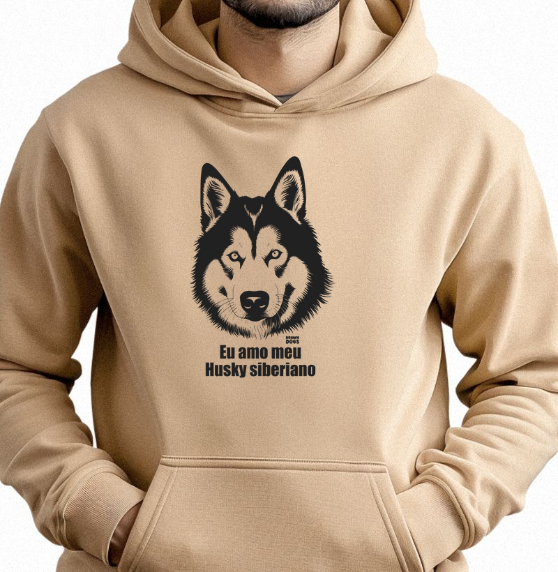 Eu amo meu Hurky siberiano