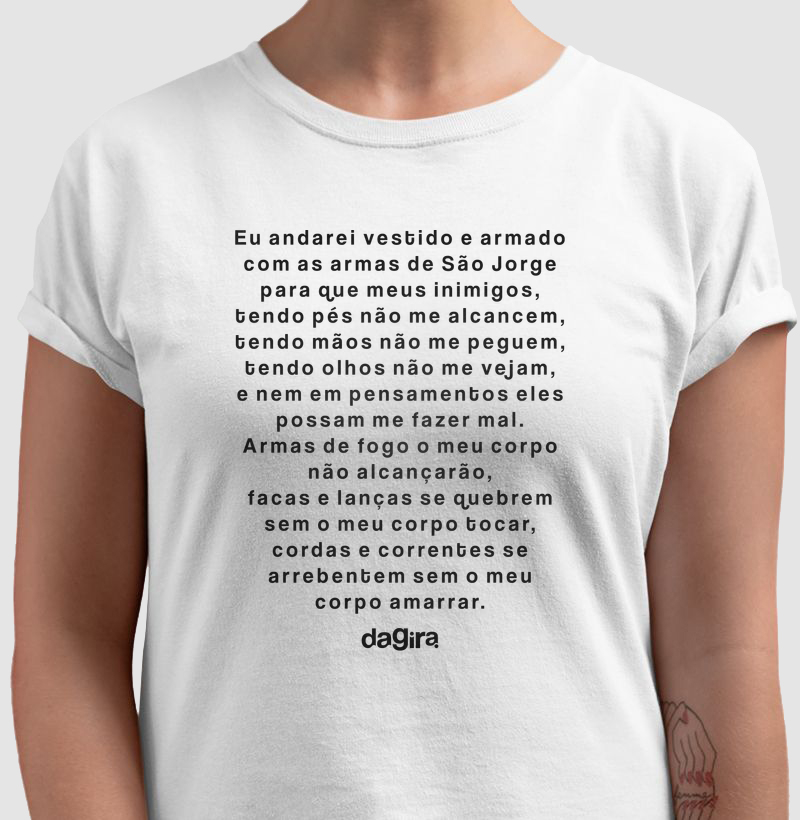 CAMISETA UMBANDA – Oração de São Jorge