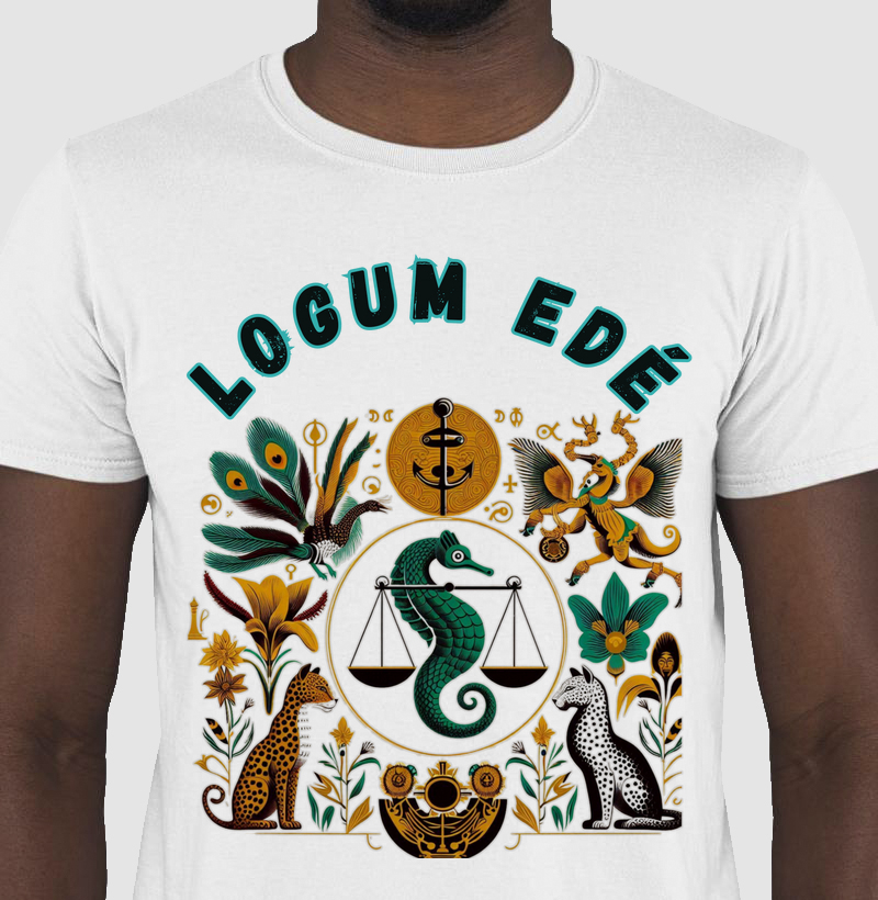 Camiseta Logum Edé simbulos Mitologia 100% Algodão