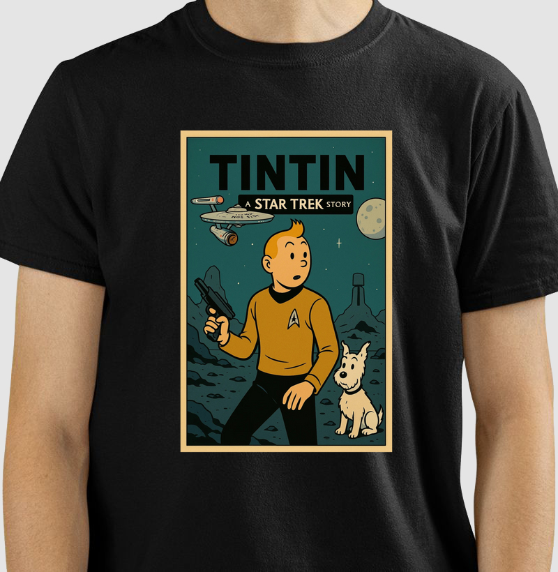 Camiseta Tintin – A Star Trek Story