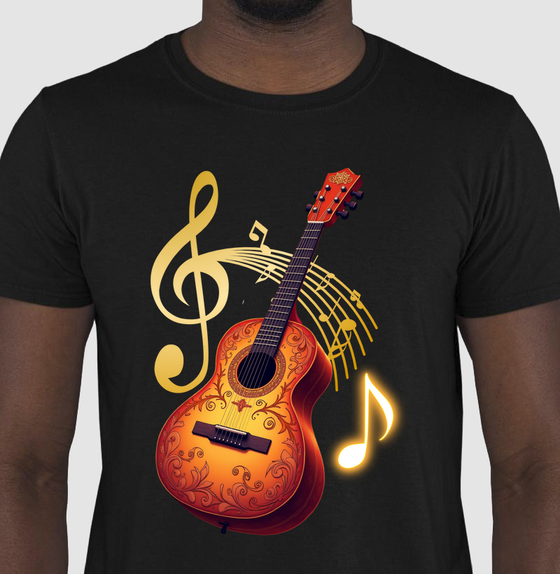 Violão com clave de sol 