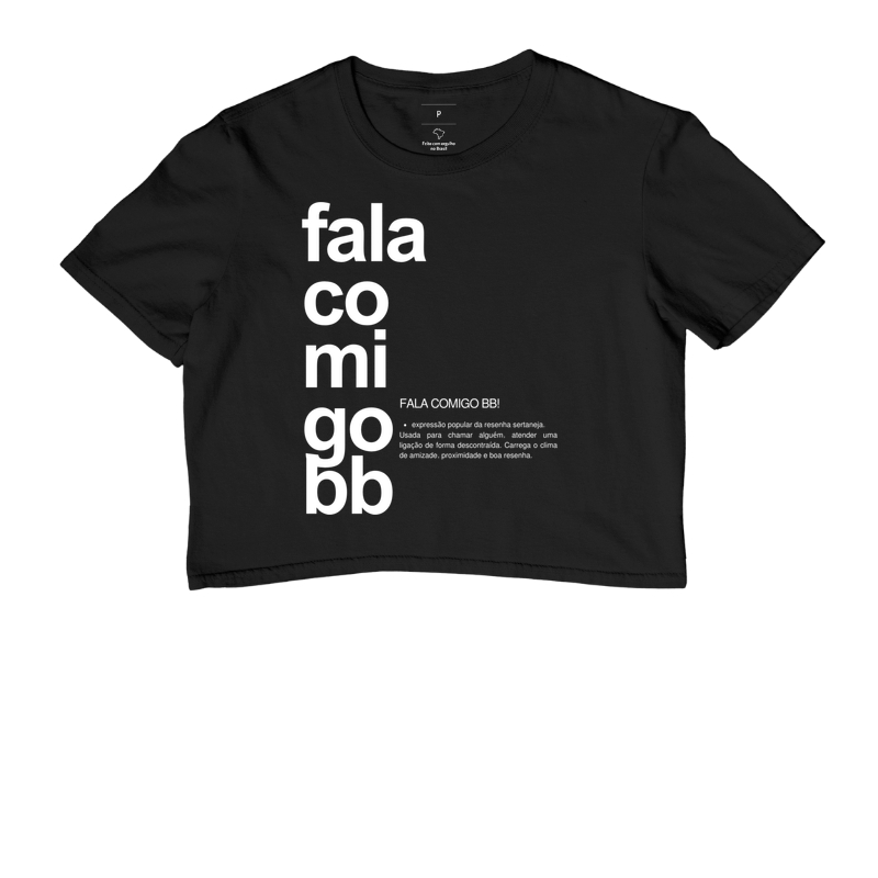Camiseta Fala Comigo BB - Preta 