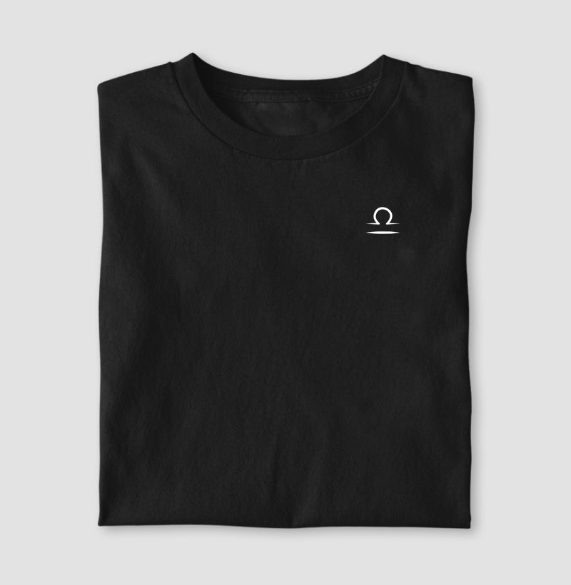 Camiseta Signos SÍMBOLO DE LIBRA - PRETA
