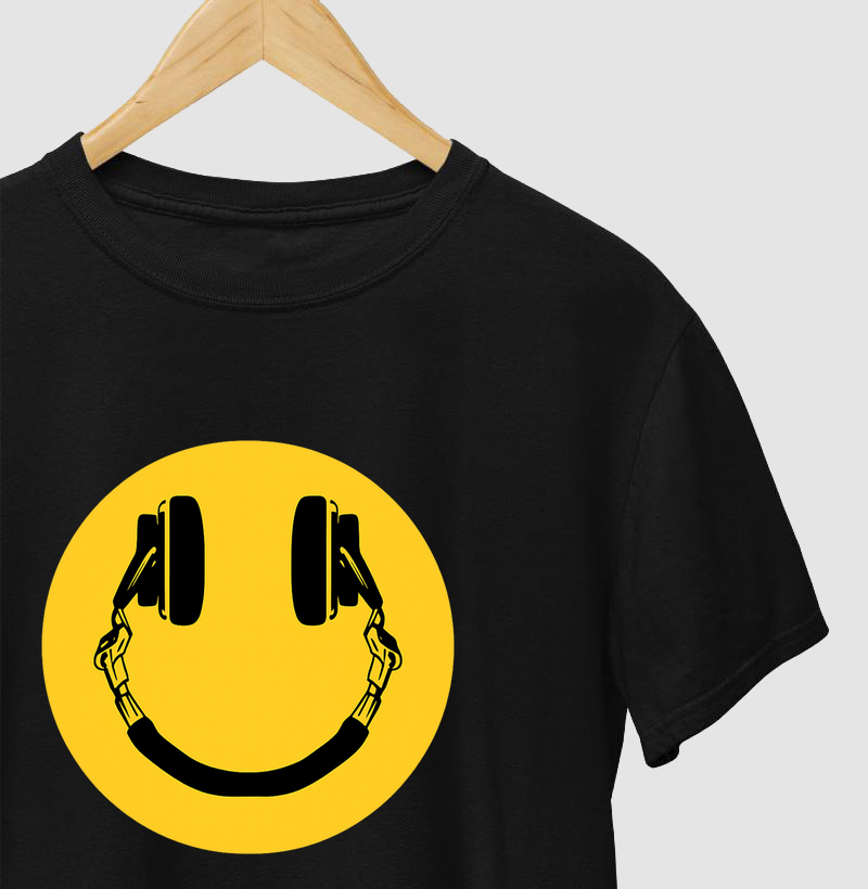 Smiley como Fones de Ouvido