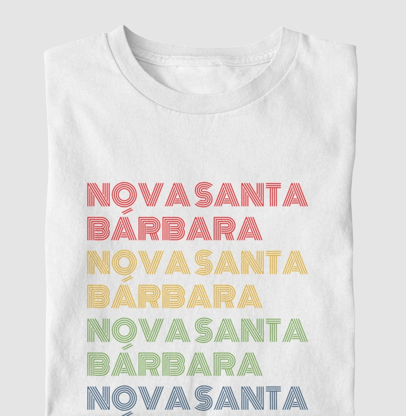 Nova Santa Bárbara Letreiro Retrô