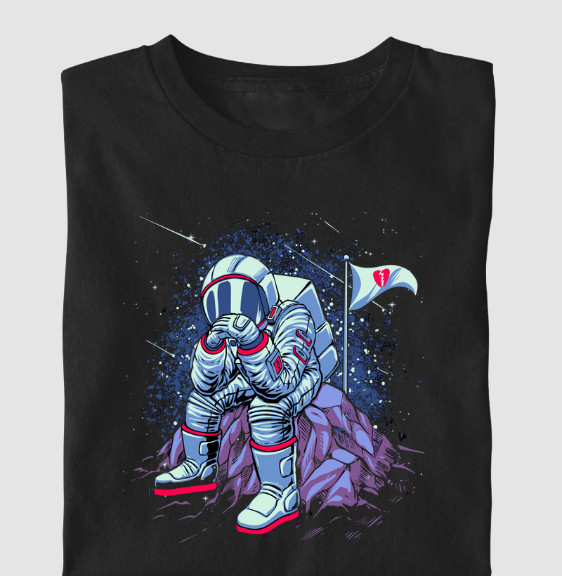 Astronauta Pensando no Espaço