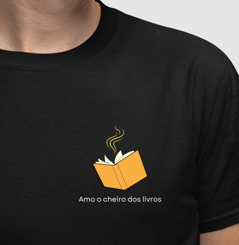 Camiseta | Amo o cheiro dos livros