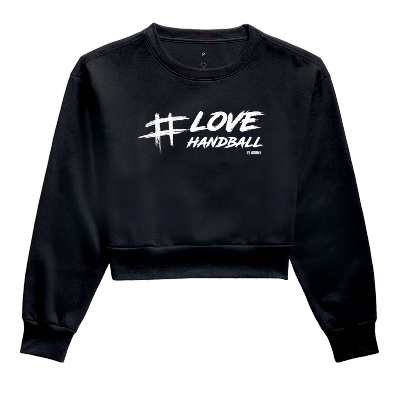 Cropped Moletom de Handebol - Love Handball  