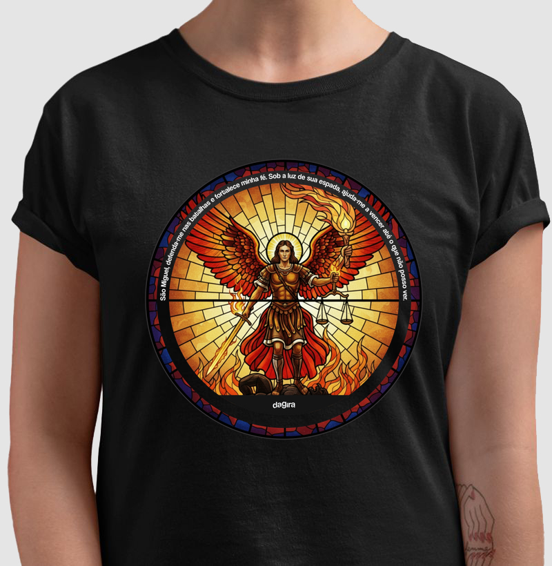 Camiseta Umbanda - São Miguel Arcanjo Vitral