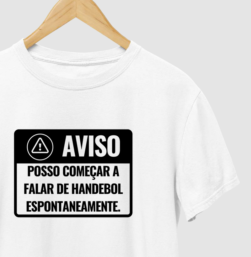 Camiseta de Handebol - Posso começar a falar de handebol espontaneamente.
