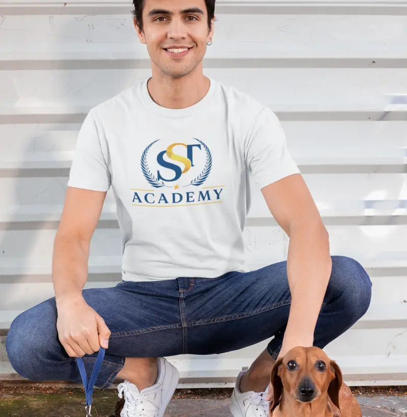 Camiseta T-Shirt Masculina Academy SST - Branca