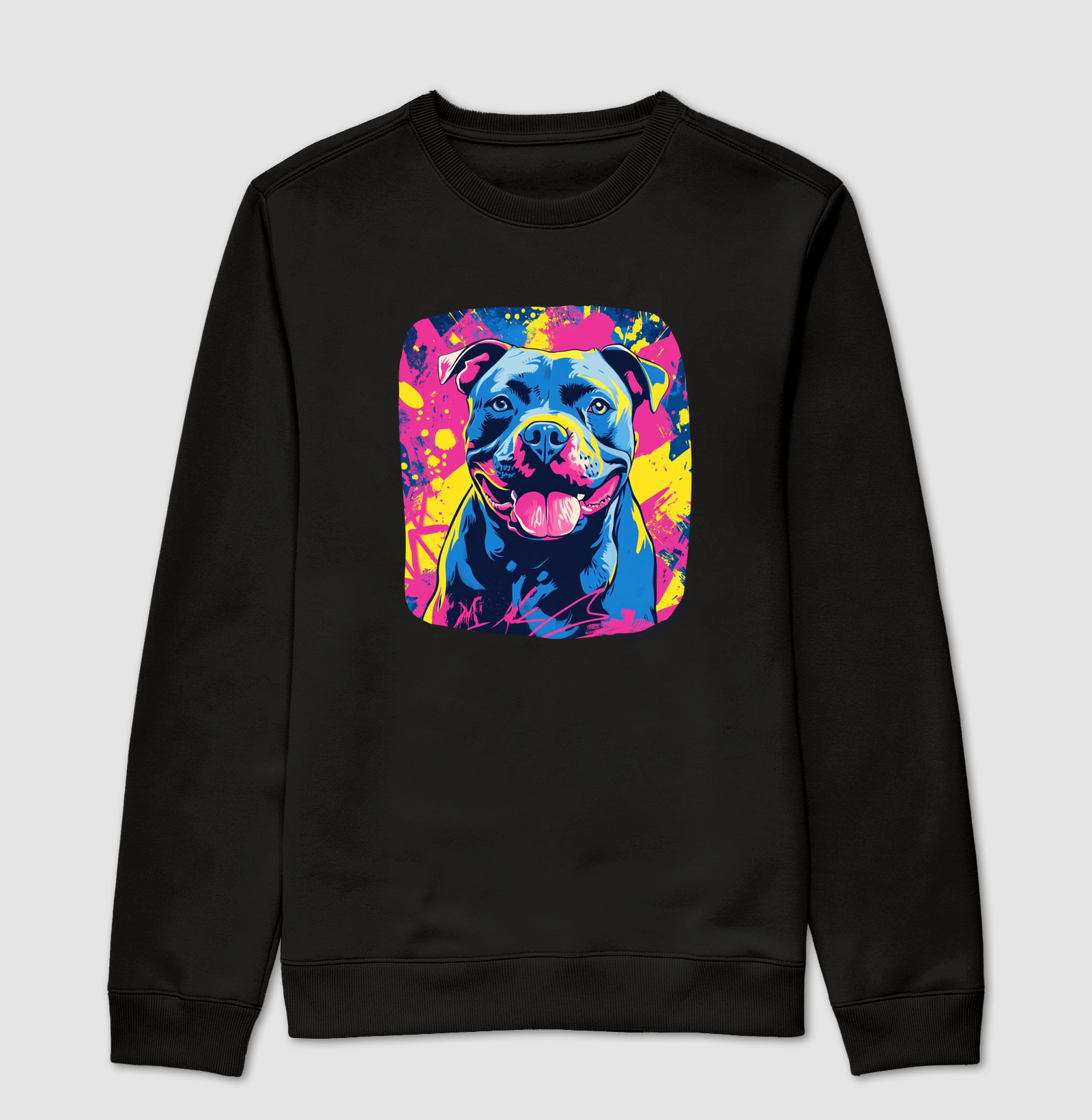 PIT BULL AZUL NEON