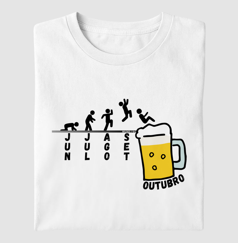 Camiseta “Sobrevivi até Outubro” – Modo Chopp Ativado