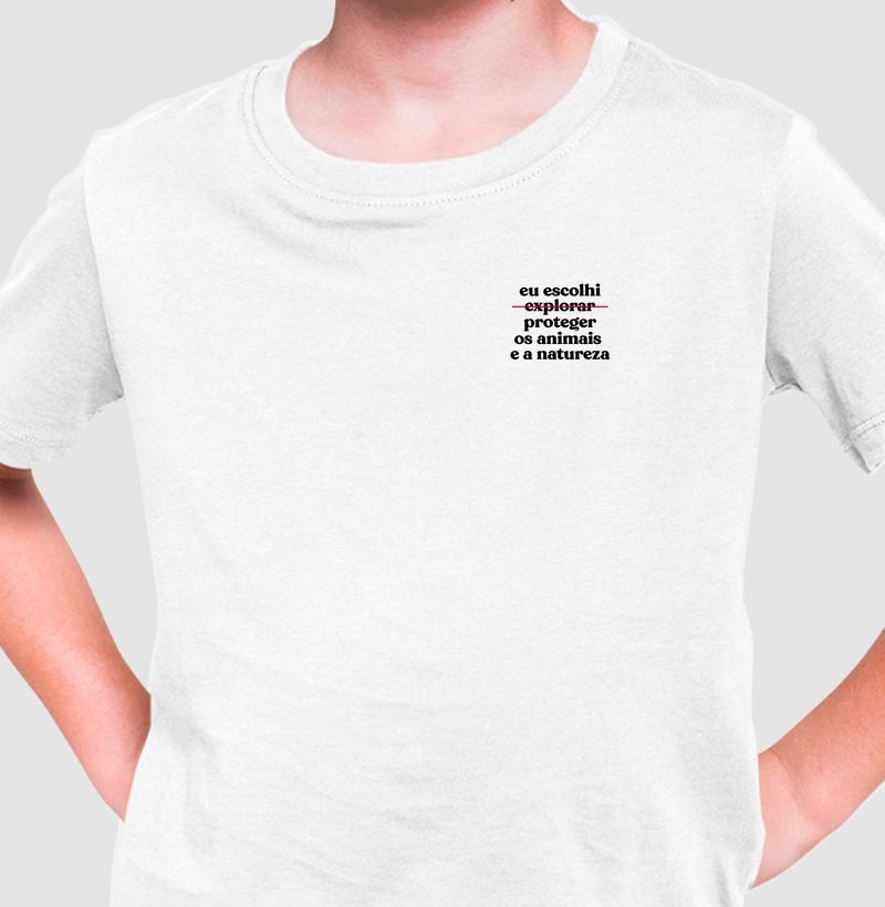 Eu escolhi proteger os animais e a natureza (Minimal)