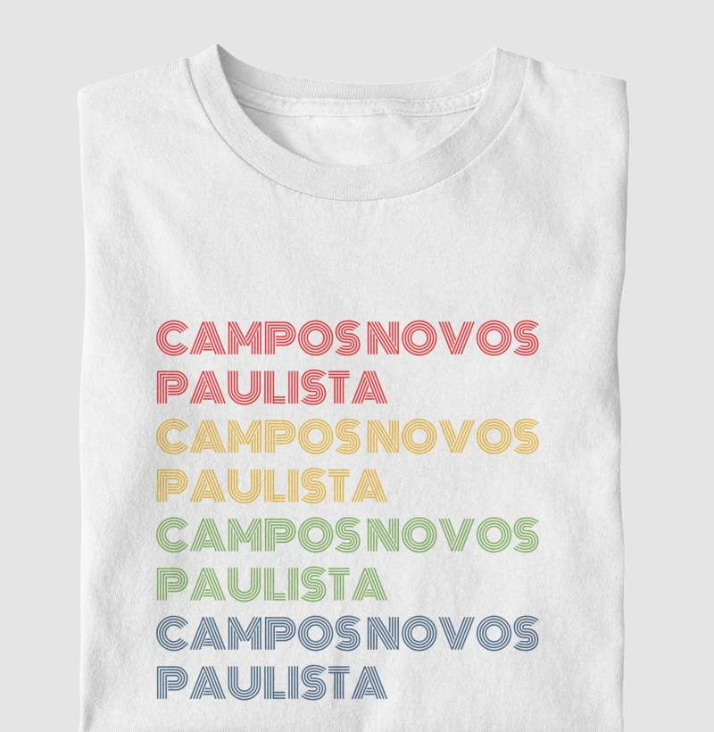Campos Novos Paulista Letreiro Retrô