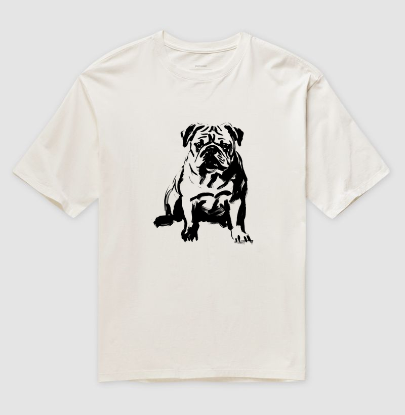 Camiseta Oversize Bulldog Black
