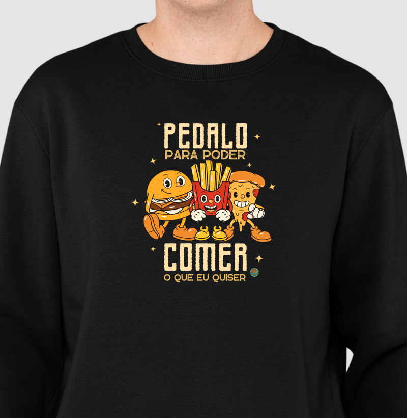 eu PEDALO para COMER o que eu QUISER