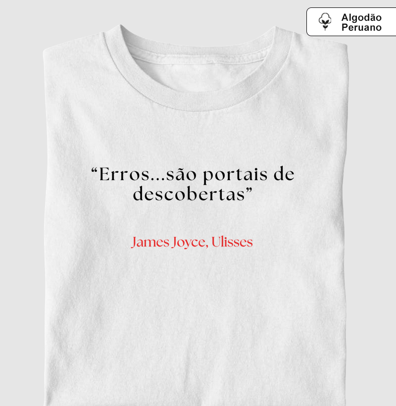 Camiseta em Algodão Peruano James Joyces Ulisses