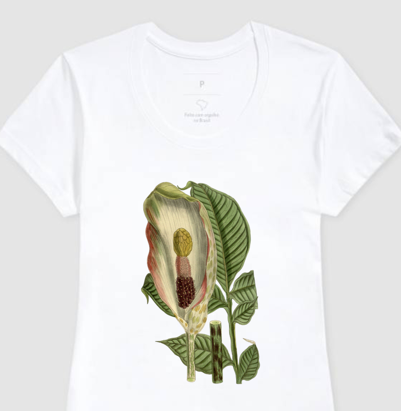 Camiseta Feminina Baby Long Amorphophallus corrugatus