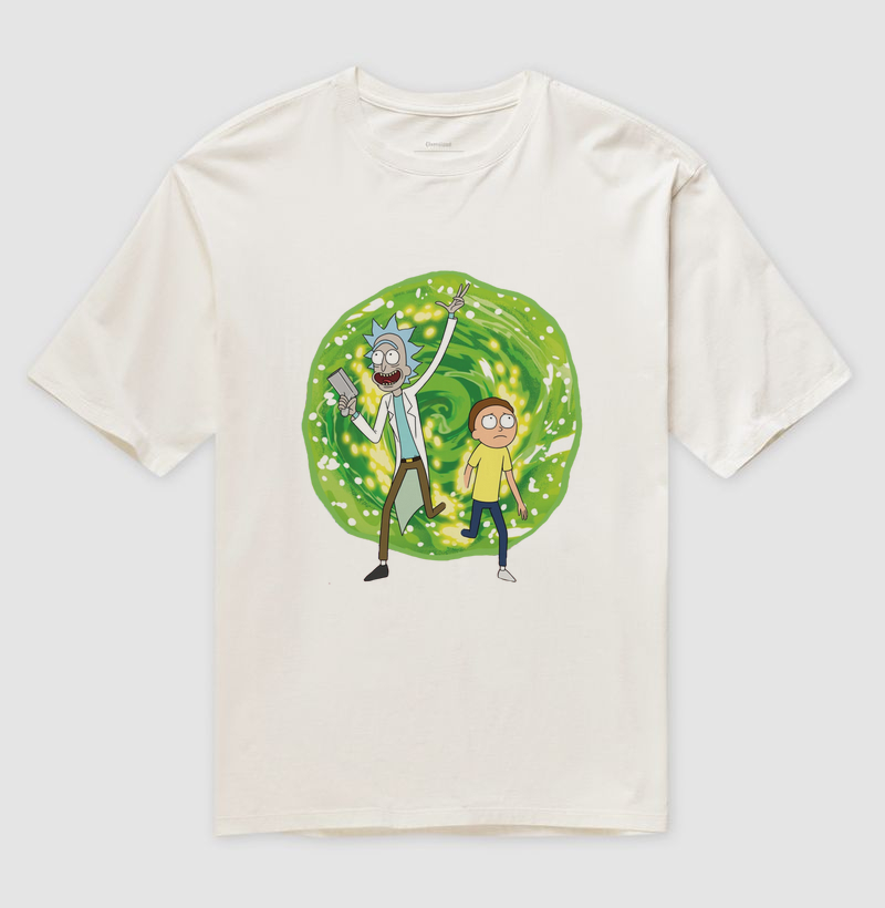 Oversized Rick and Morty - Viagem Dimensional