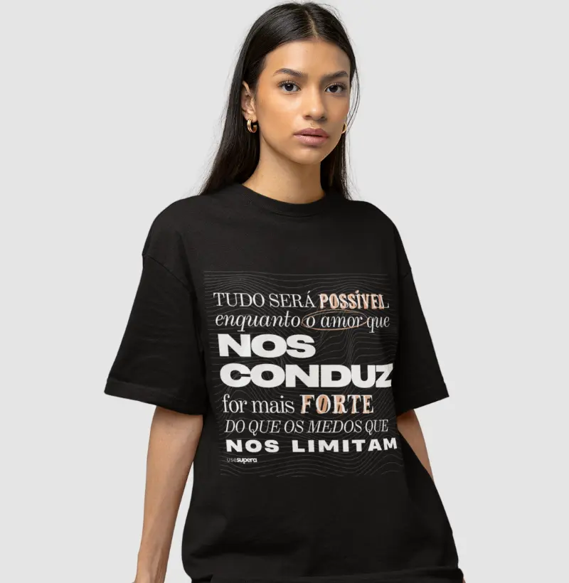 Camiseta "Tudo será possível"