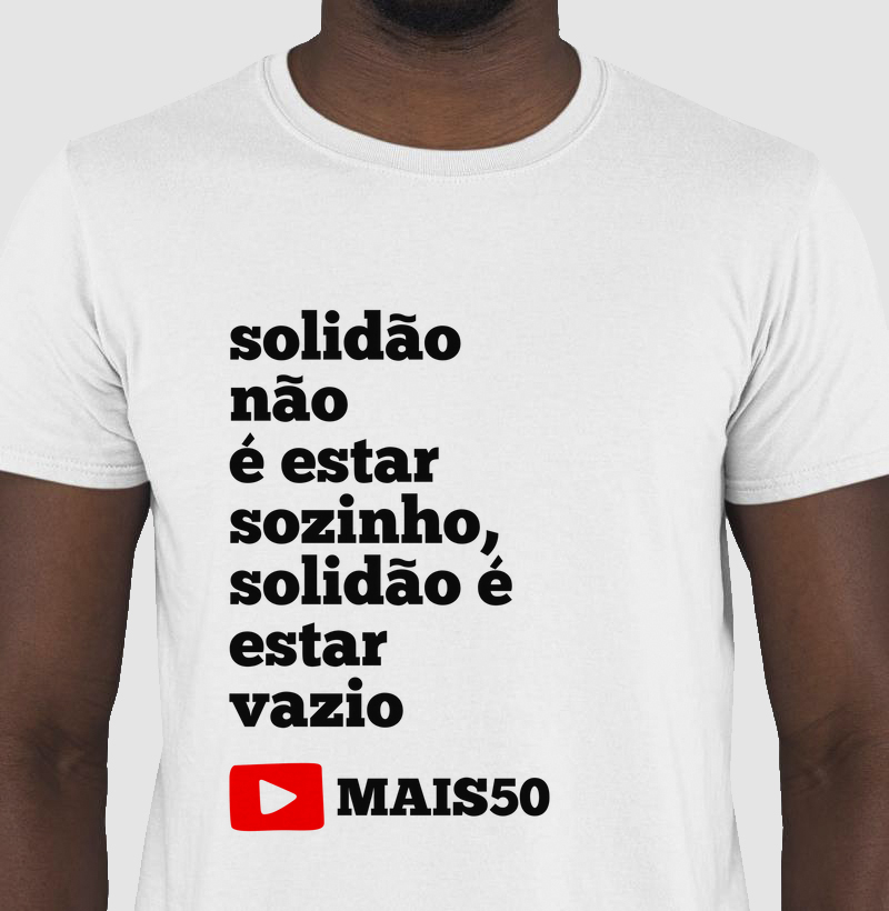 Solidão é estar vazio