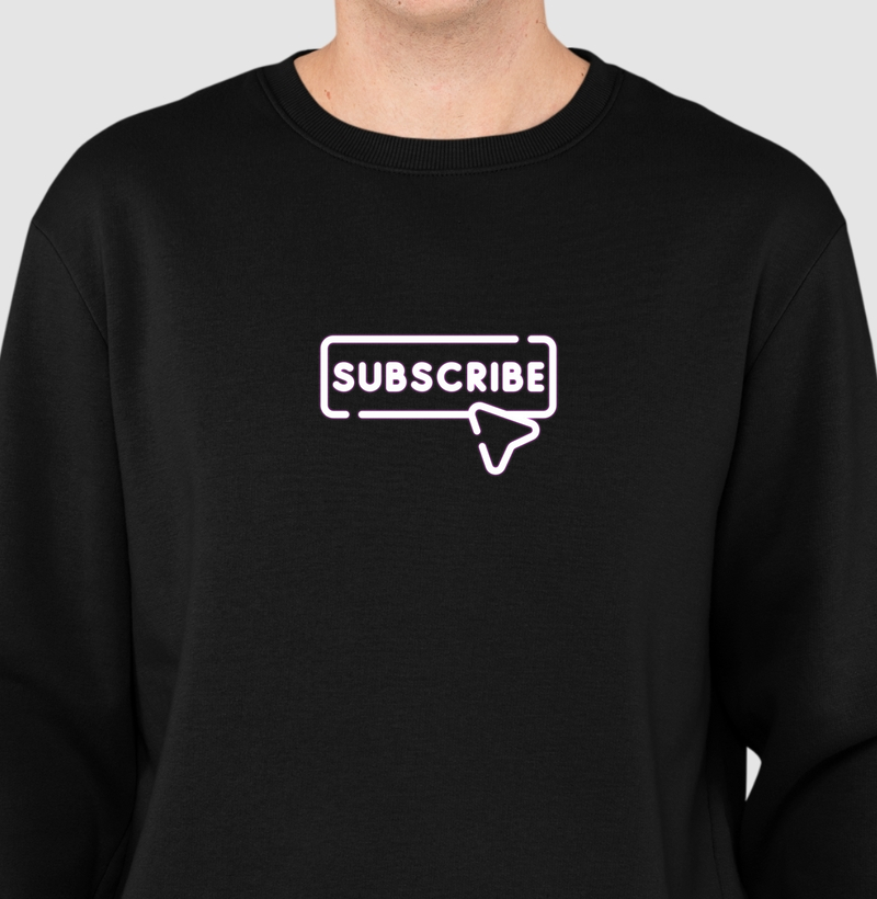 Suéter Moletom Slim “Subscribe” 