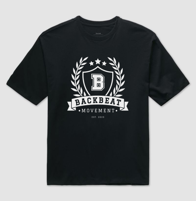 Oversized Backbeat Movement B - Preta