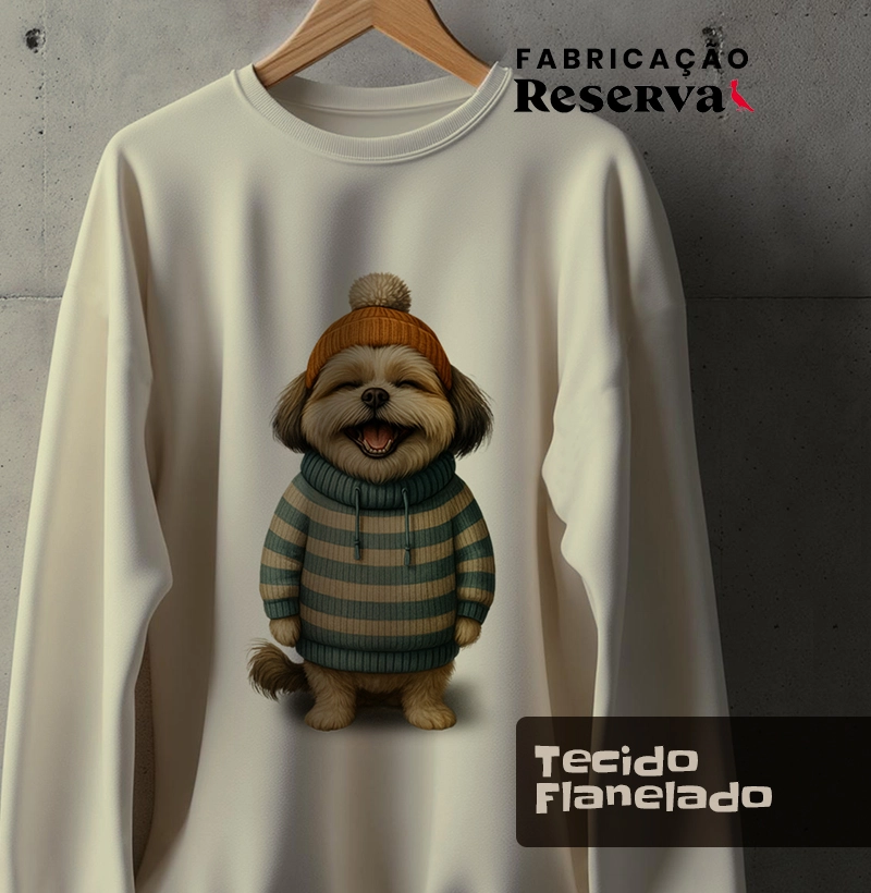 Shih Tzu de toca de lã