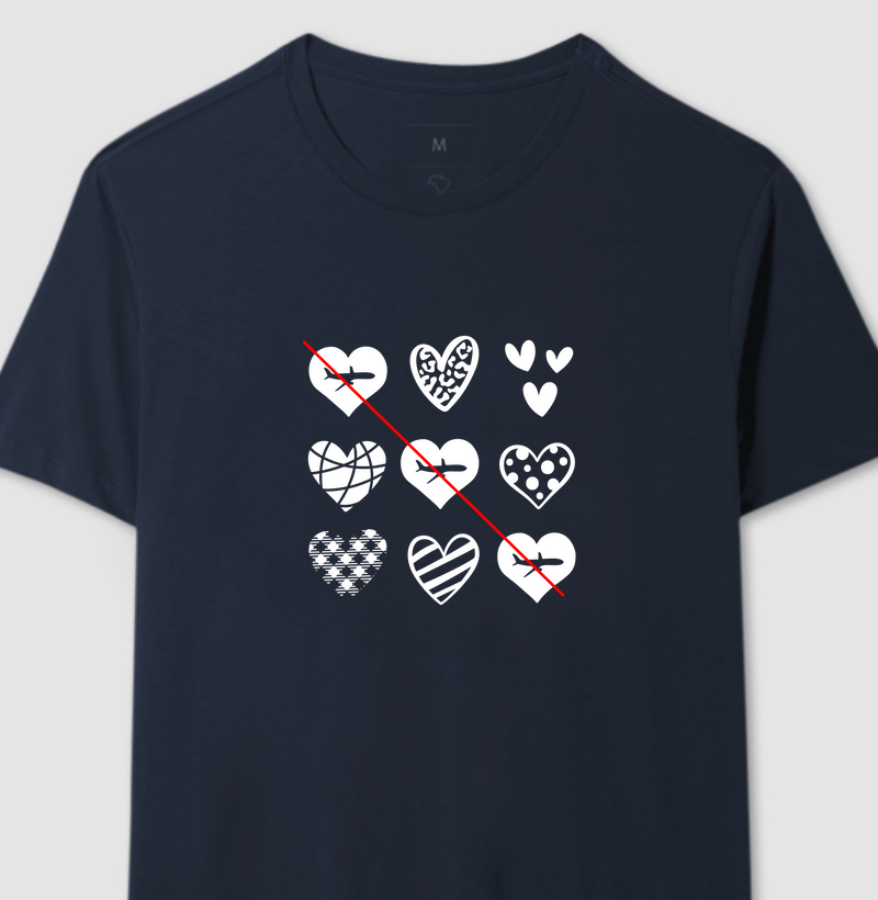 Camiseta Jogo da Velha Aviação
