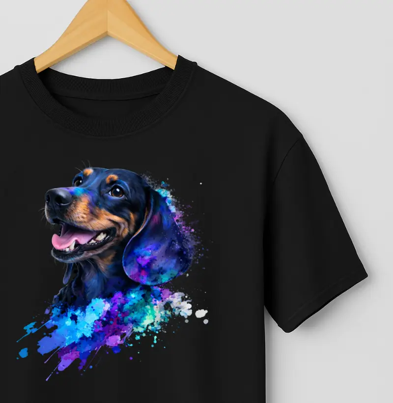 Dachshund Pintura Azul