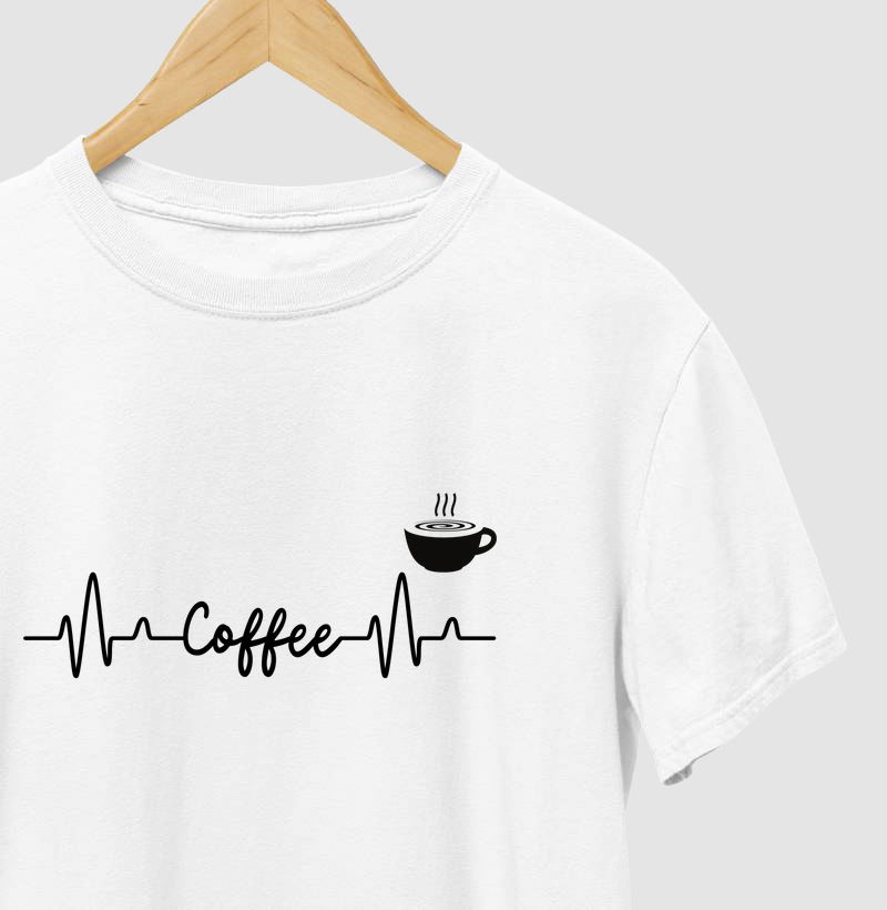 Camiseta Café Minimalista 